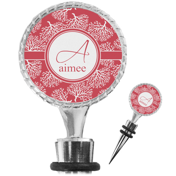 Custom Coral Wine Bottle Stopper (Personalized)