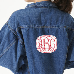 Coral Twill Iron On Patch - Custom Shape - X-Large (Personalized)