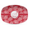Coral Plastic Platter - Microwave & Oven Safe Composite Polymer (Personalized)