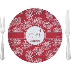 Coral Glass Lunch / Dinner Plate 10" (Personalized)