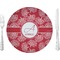 Coral 10" Glass Lunch / Dinner Plates - Single or Set (Personalized)