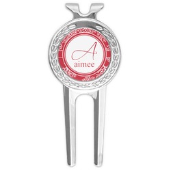 Coral Golf Divot Tool & Ball Marker (Personalized)