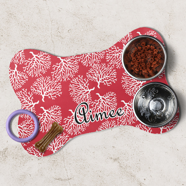 Coral Dog Bone Shaped Mat Lifestyle
