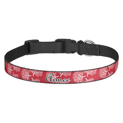 Coral Dog Collar (Personalized)