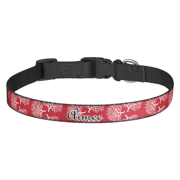 Custom Coral Dog Collar (Personalized)