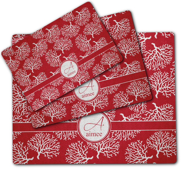 Coral Dog Food Mat - MAIN (sm, med, lrg)