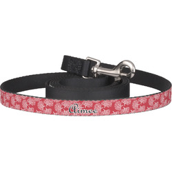 Coral Dog Leash (Personalized)