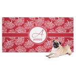 Coral Dog Towel (Personalized)