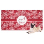 Coral Dog Towel (Personalized)