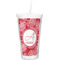 Coral Double Wall Tumbler with Straw (Personalized)