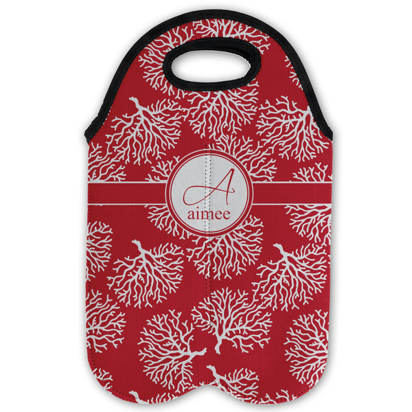 Coral Double Wine Tote - Flat (new)