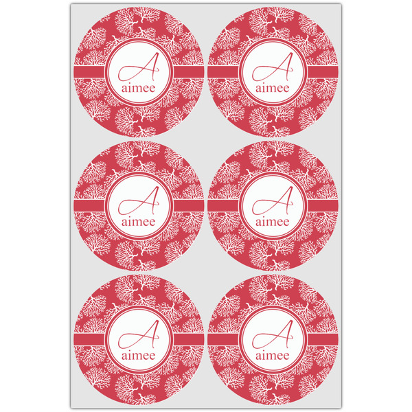 Coral Drink Topper - Large - Set of 6