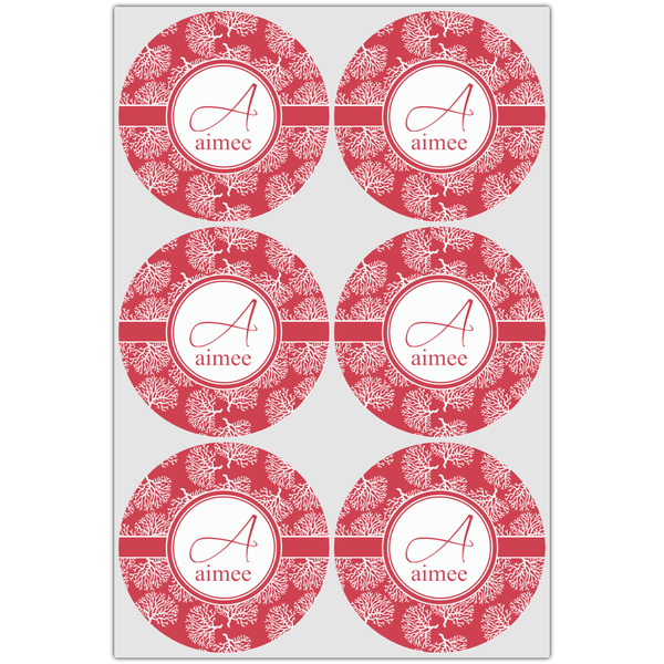 Coral Drink Topper - XLarge - Set of 6