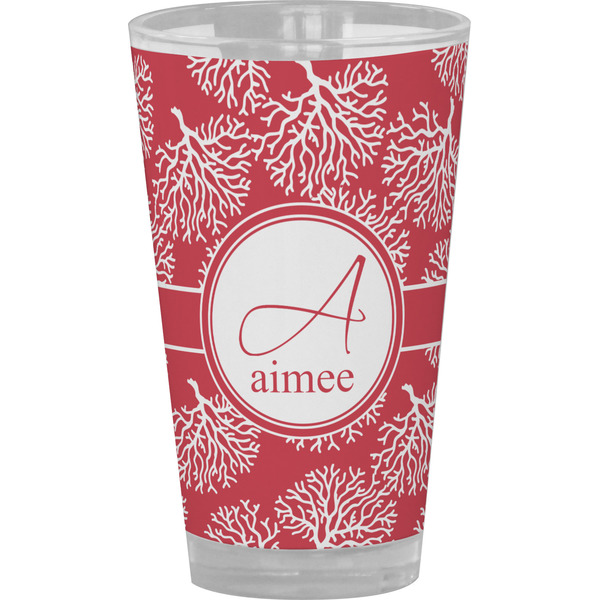 Custom Coral Pint Glass - Full Color (Personalized)