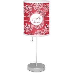 Coral 7" Drum Lamp with Shade (Personalized)