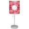 Coral Drum Lampshade with base included