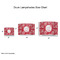 Coral Drum Lampshades - Sizing Chart
