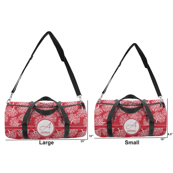 Coral Duffle Bag Small and Large