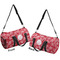 Coral Duffle bag large front and back sides