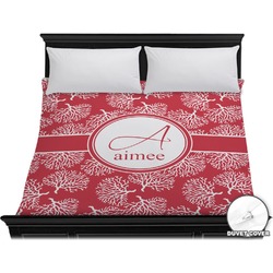 Coral Duvet Cover - King (Personalized)