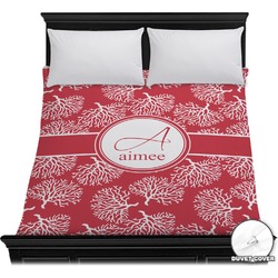 Coral Duvet Cover - Full / Queen (Personalized)