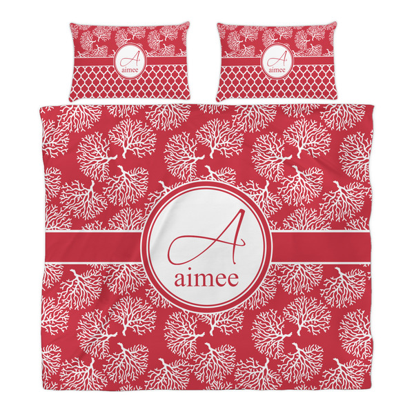 Coral Duvet Cover Set - King - Alt Approval