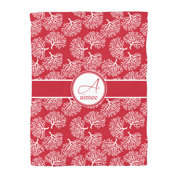 Coral Duvet Cover - Twin - Front