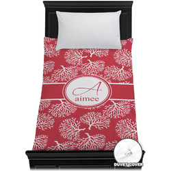 Coral Duvet Cover - Twin XL (Personalized)