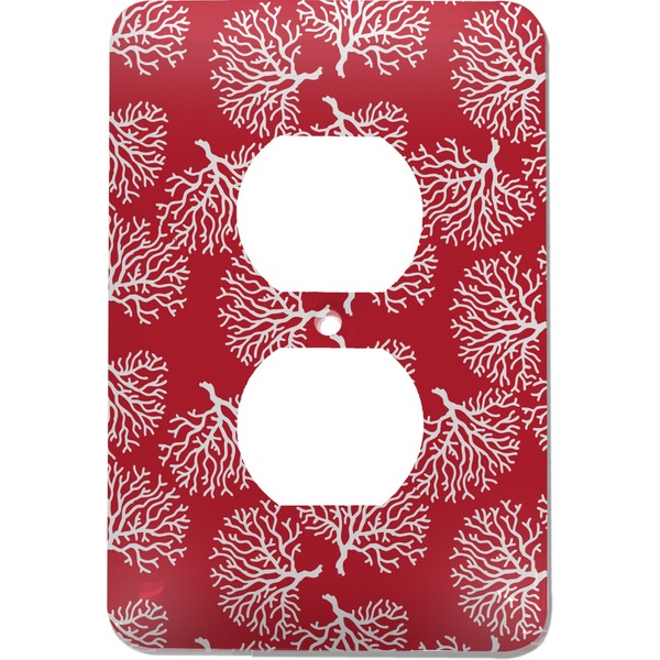 Custom Coral Electric Outlet Plate