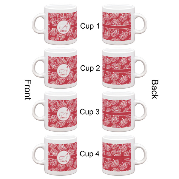 Coral Espresso Cup Set of 4 - Apvl