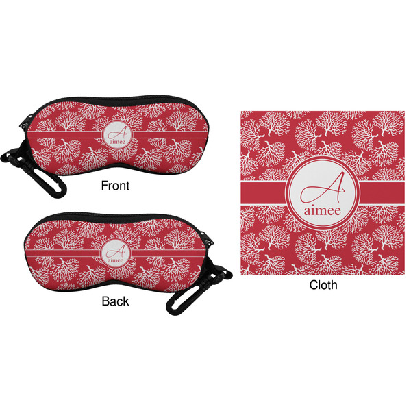 Coral Eyeglass Case & Cloth (Approval)