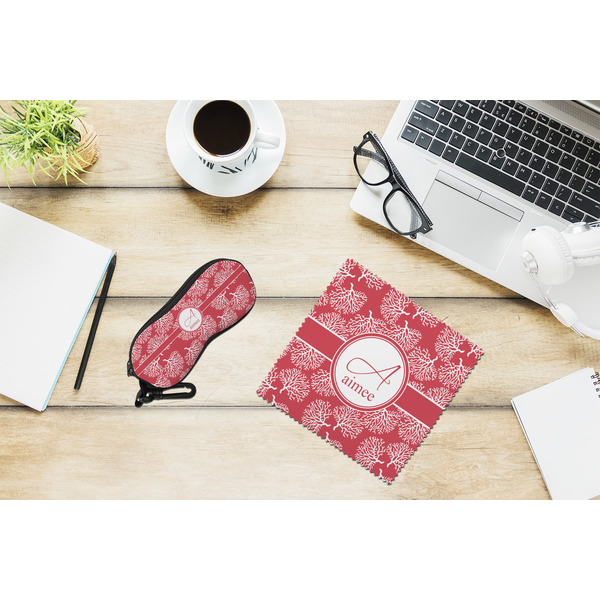 Coral Eyeglass Case and Cloth Set - LIFESTYLE