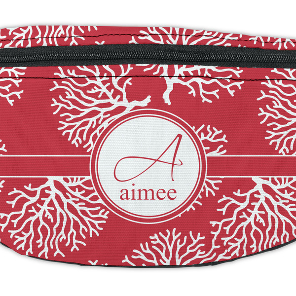 Coral Fanny Pack - Closeup
