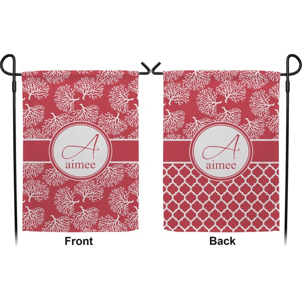 Coral Garden Flag - Double Sided Front and Back