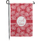 Coral Small Garden Flag - Single Sided w/ Name and Initial