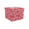 Coral Gift Boxes with Lid - Canvas Wrapped - Small - Front/Main