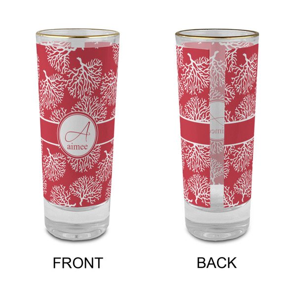 Coral Glass Shot Glass - 2 oz - Single - APPROVAL