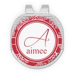 Coral Golf Ball Marker - Hat Clip - Silver