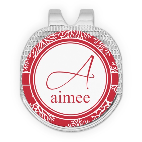 Coral Golf Ball Hat Marker Hat Clip