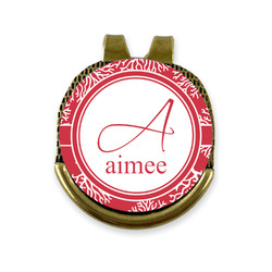Coral Golf Ball Marker - Hat Clip - Gold