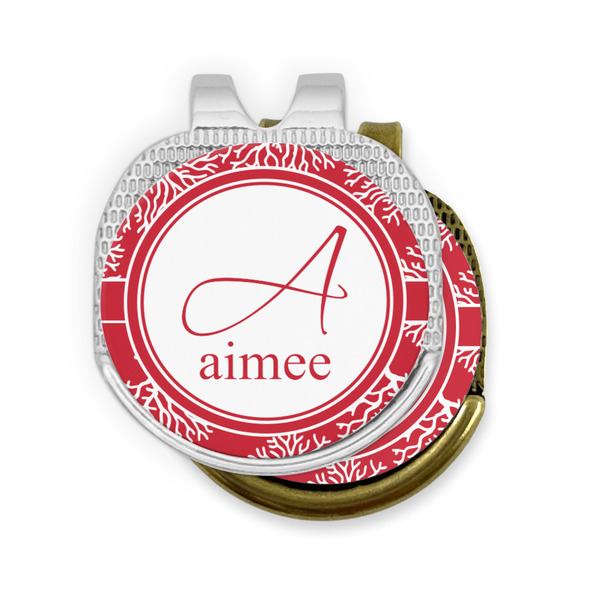 Coral Golf Ball Marker Hat Clip - PARENT/MAIN