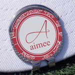 Coral Golf Ball Marker - Hat Clip