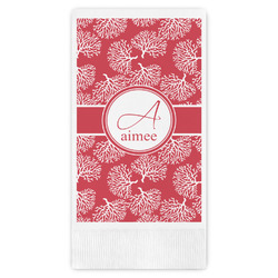 Coral Guest Paper Towels - Full Color (Personalized)