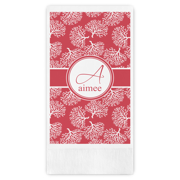 Custom Coral Guest Paper Towels - Full Color (Personalized)