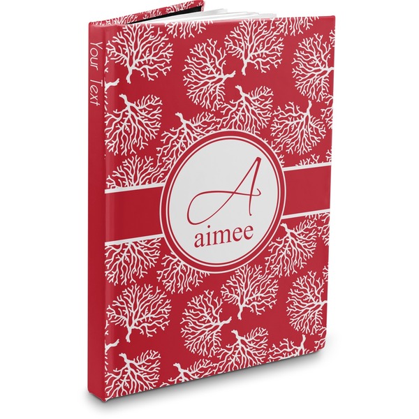 Custom Coral Hardbound Journal - 5.75" x 8" (Personalized)