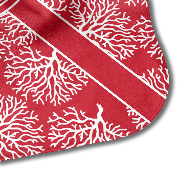 Coral Hooded Baby Towel- Detail Corner