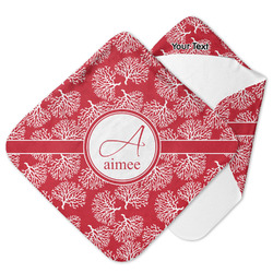 Coral Hooded Baby Towel (Personalized)