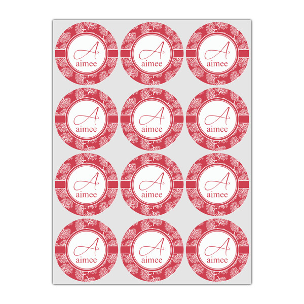 Coral Icing Circle - Small - Set of 12