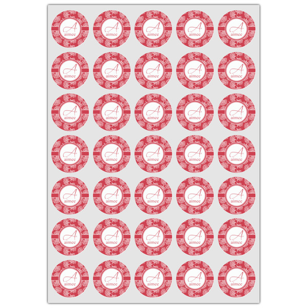 Coral Icing Circle - XSmall - Set of 35
