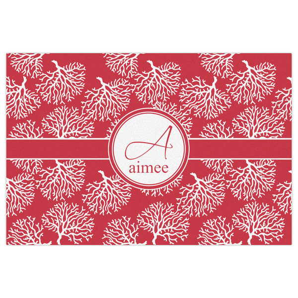 Coral Indoor / Outdoor Rug - 4'x6' - Front Flat